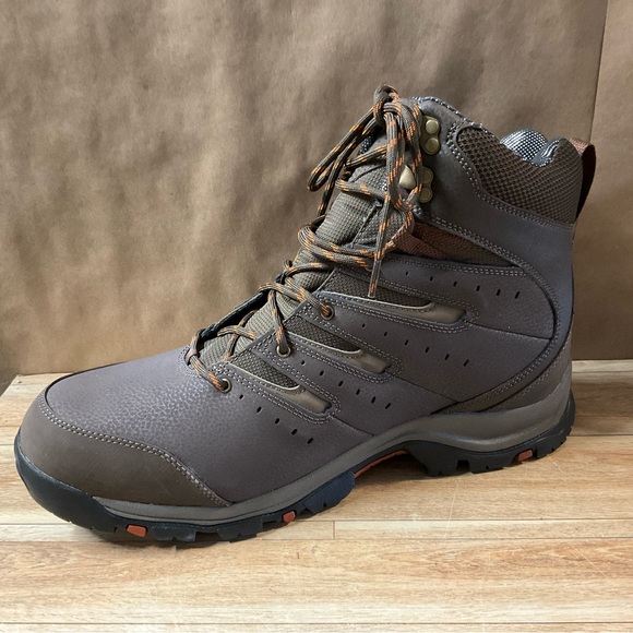 Men’s Columbia Gunnison II Omni Heat Boots 15 Cordovan Dark Adobe Winter Brown - Picture 6 of 13